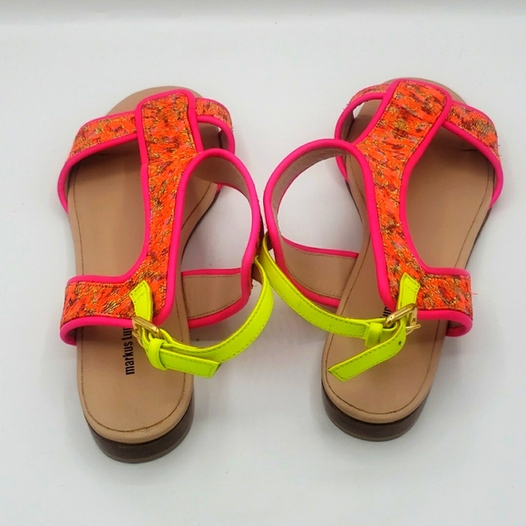 Markus Lupfer size 40 NEW NEVER BEEN WORN COLOR HOT PINK ORANGE & LIME GREEN - Picture 5 of 10